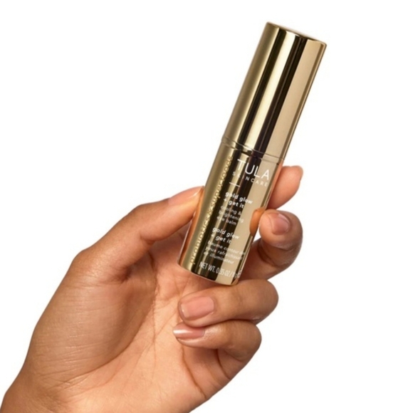 Tula Skincare Gold Glow & Get It Cooling & Brightening Eye Balm, 10g, NIB - Picture 4 of 8